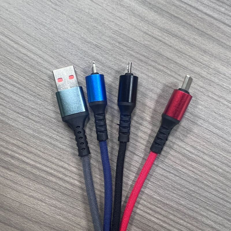 編みキーホルダー一引き三携帯電話データケーブルtypecアンドロイドP果三合一充電線クリエイティブプレゼント|undefined
