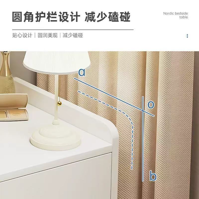 床头柜卧室家用加宽床边小柜子带抽屉收纳柜出租屋用床头置物架|undefined
