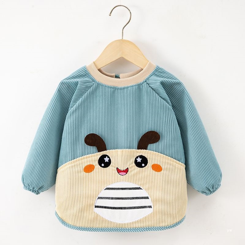 Children's waterproof demi-season velvet bib for food for men and…