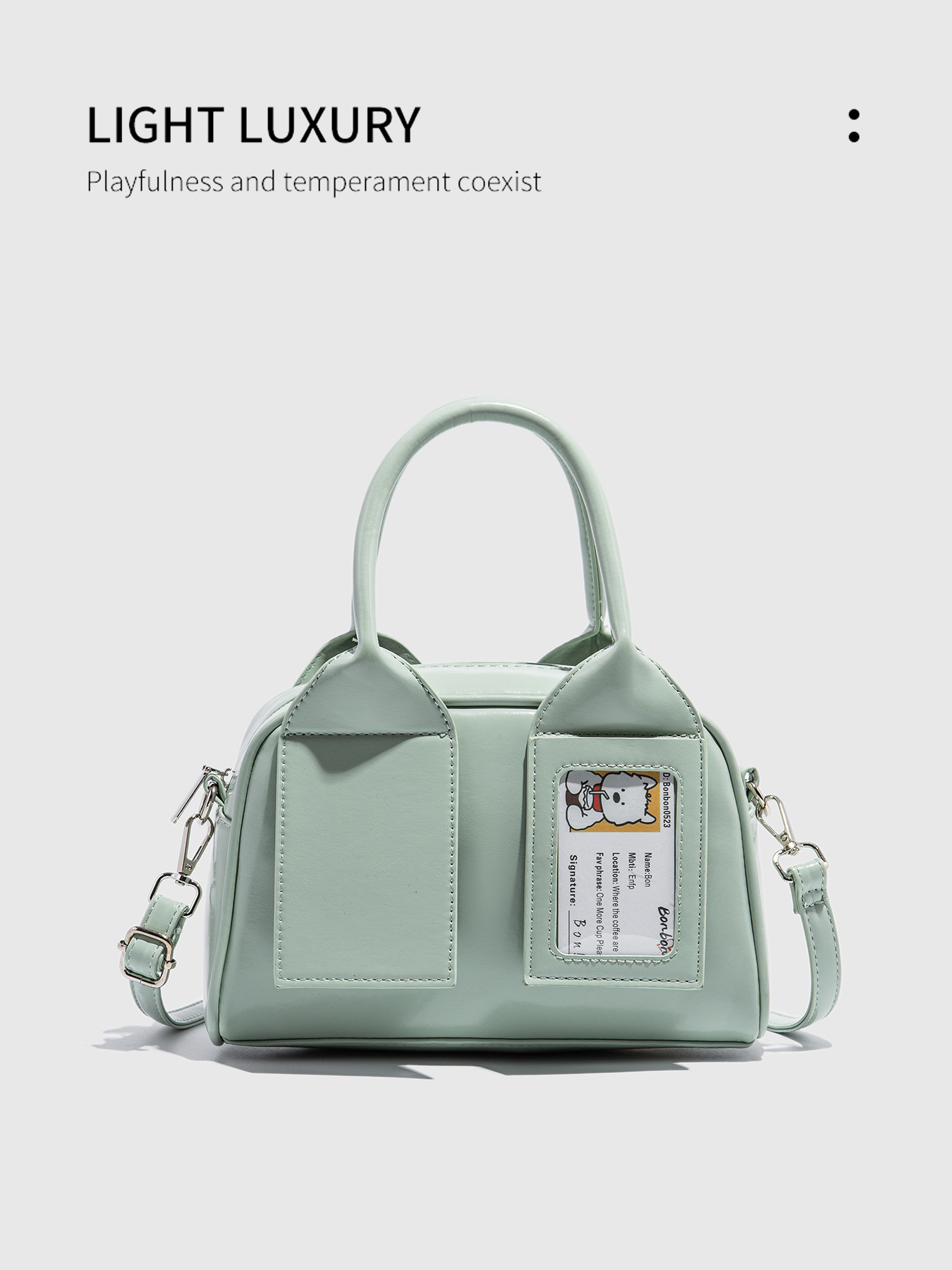 Bolsa bowling feminina elegante mala tiracolo da moda_voghion.com