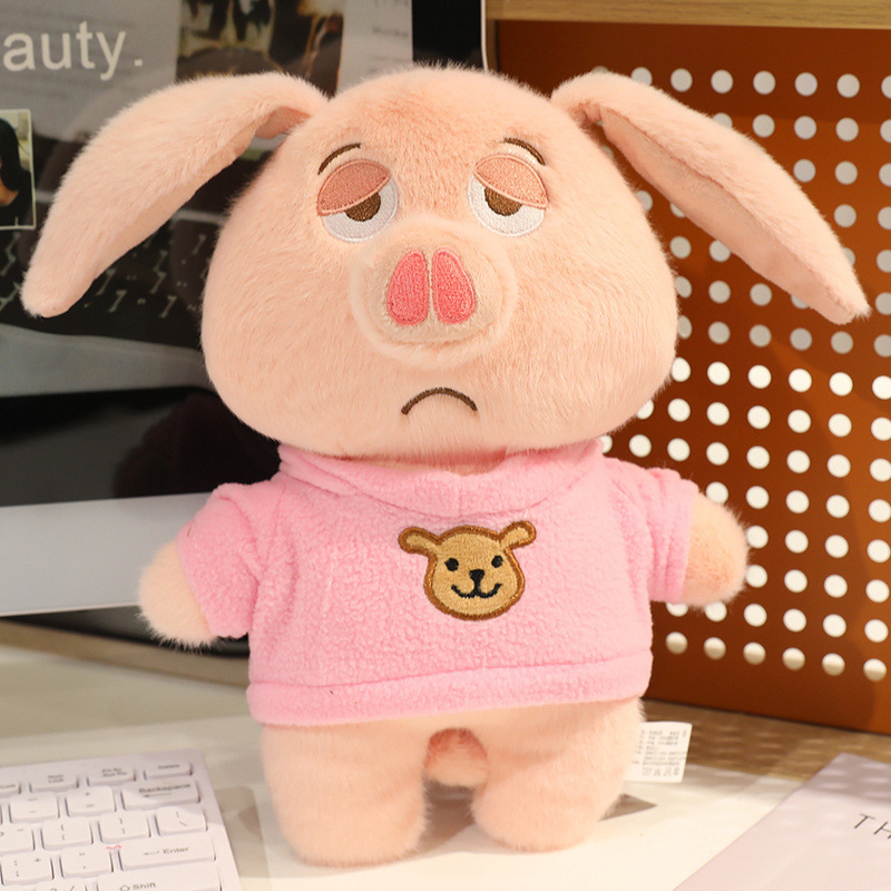 Transformado en una muñeca de montura de cerdo volador, linda muñeca, orejas plegables, regalo de vacaciones complicado de alto valor