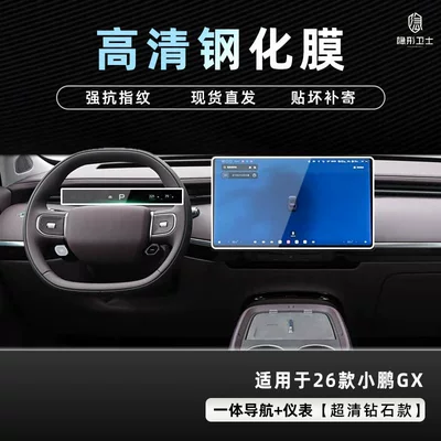 Display Screen Protective Tempered Film Car – Car interior film - 26-models-of-xpeng-gx-navigation-instrument-9k-ultra-clear-explosion-proof-glass-tempered-film