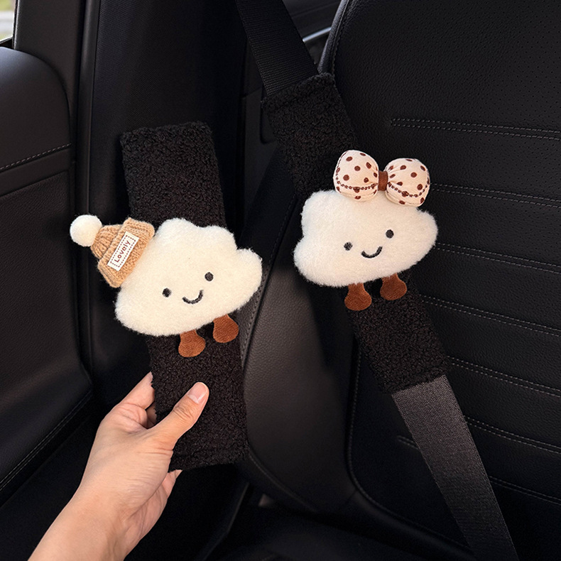 New creative cloud car car seat belt shoulder pad cute decorative anti-wear clothes a couple of women