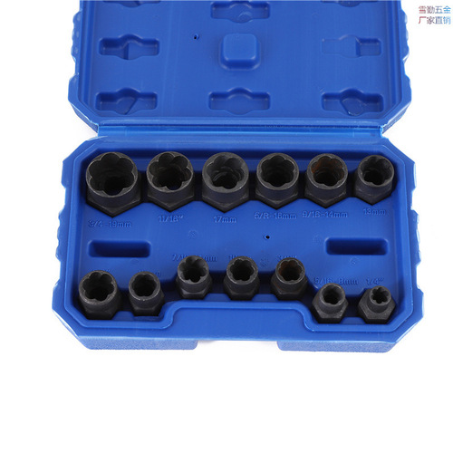 13pcs set nut extractor damaged and incomplete screw nut extractor manufacturer wholesale broken wire extractor
