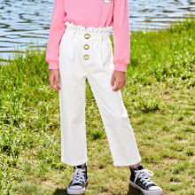 工厂定制  春秋款小童牛仔高腰休闲牛仔长裤潮流时尚百搭韩版