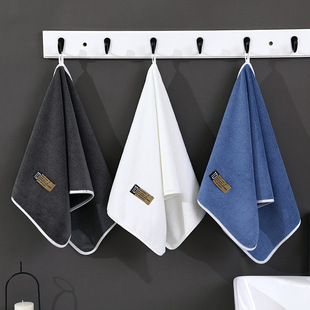 Coral Velvet Towel, Thickened, Soft, Water-Absorbent, Lint-Free Hair Drying Towel, Household Adult Face Towel, Comfortable and Quick-Drying