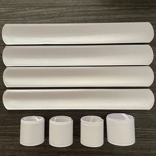 pvc pure white snap ring Children's DIY painting racket ring bracelet student graffiti notebook wrist strap