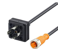 IFM易福門閥門插頭連接電纜E30436 PLUG M12 - DIN VALVE FORM A