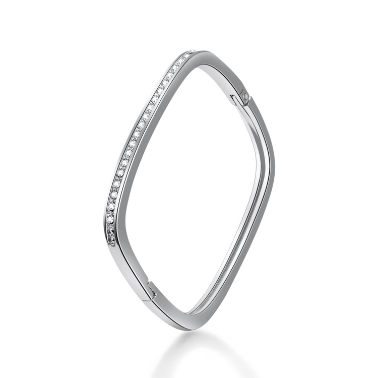 Bracelet En Alliage Diamant Carré Simple display picture 12