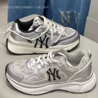 Путянь Chunyuan Новый MLB Серебряный Рог Король Ретро Пара NY Мужская и Женская Дежурная Спортивная Кроссовка