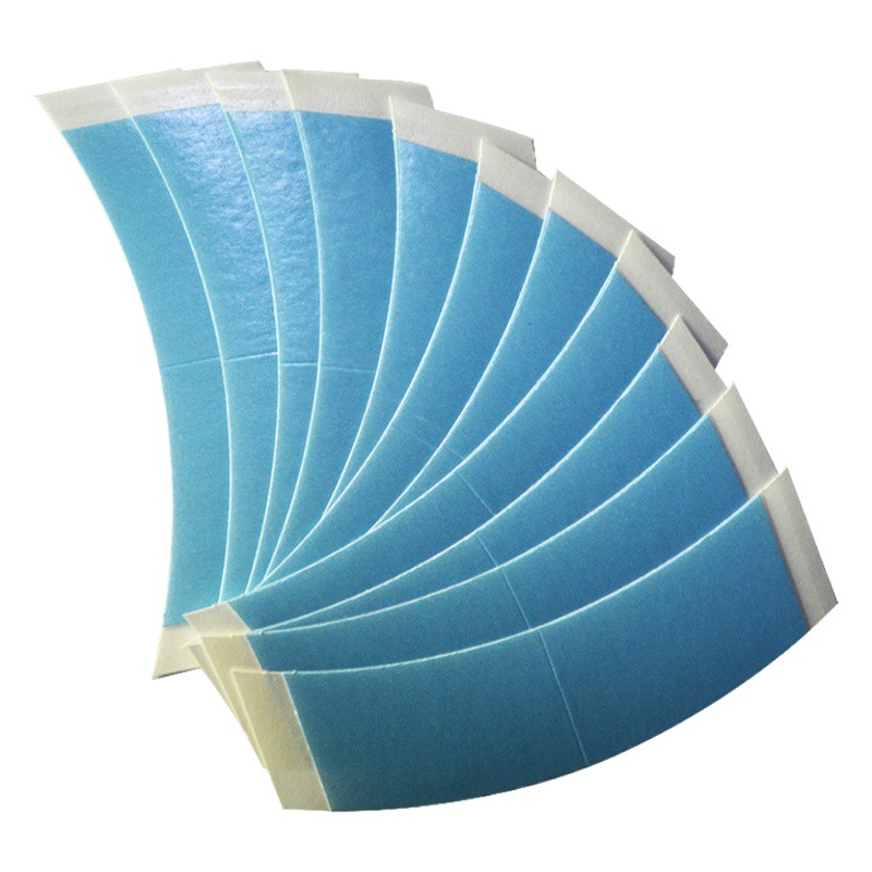 Double-Sided Adhesive Tape for Wigs, Wholesale from Shanghai Manufacturer, Blue and White, Low Allergy, High Adhesion, No Residue, Seamless Wig Glue
