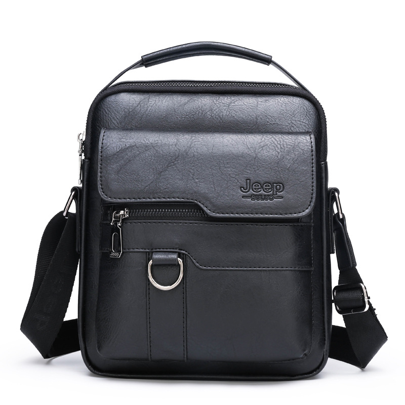 Traje combinado retro Bolso de hombre de negocios Bolso de hombro de gran capacidad Bolso de mensajero de los hombres Marca de moda Maletín portátil Comercio exterior