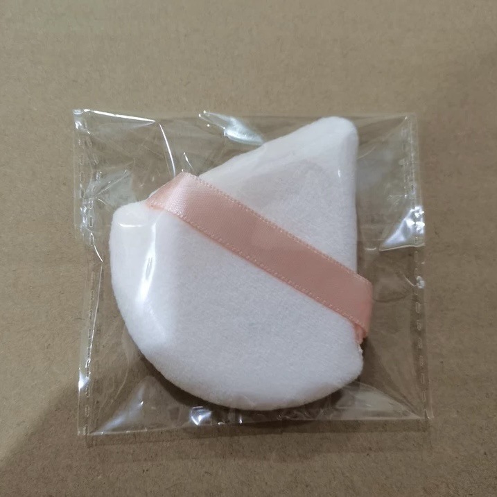 Cojín de aire triángulo polvo puff polvo de miel puff flocado polvo suelto maquillaje esponja polvo seco pastel dedo polvo puff al por mayor image 10