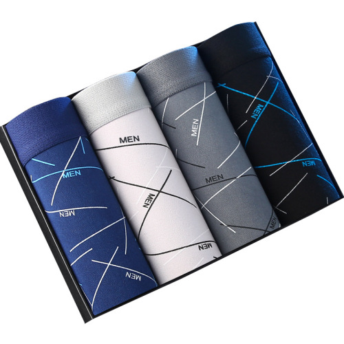 [New Product] Men's underwear, men's boxer briefs, youth mid-waist boxer briefs, boys' large size pants, shorts toe