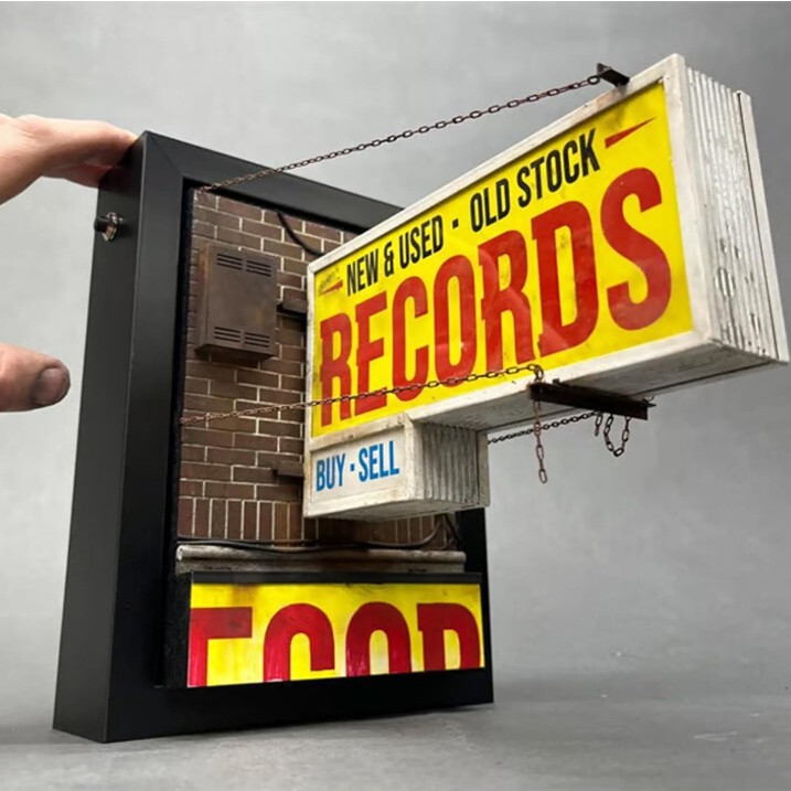 在庫あり 跨境独立型サイト Amazon 新商品 壁掛け照明装飾品 RECORDS フロント装飾ライト 吊り下げ飾り|undefined