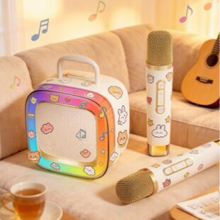 K12 Bluetooth speaker family ktv audio children's singing microphone integrated karaoke artifact small wireless audio
