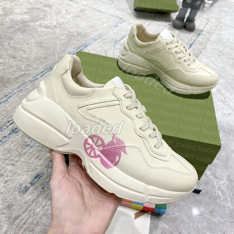现货高端潮牌厚底老爹鞋百搭款真皮印花增高时尚休闲运动鞋男女|undefined