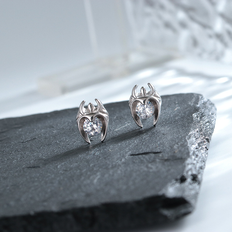Minimalist Stud Earrings For Men Stainless Steel Punk Style_voghion.com