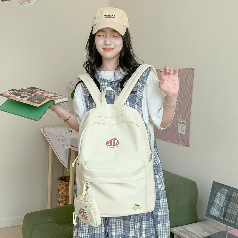 Mochila de estudiante nueva al por mayor transfronteriza Mochila de estudiante de secundaria y preparatoria Mochila de viaje fresca simple y de gran capacidad