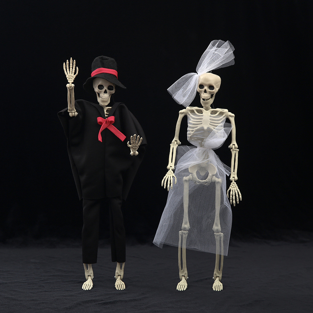 Transfronterizo popular de Halloween esqueleto de pescado 80cm simulación sirena hueso cráneo actividad atmósfera escena diseño apoyos
