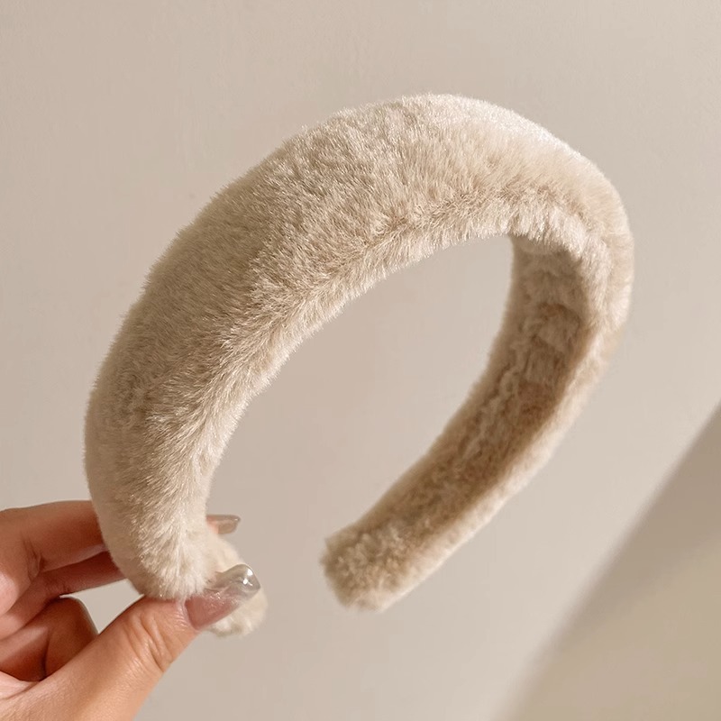 Otoño e Invierno Internet celebridad nueva diadema marrón femenino alto cráneo superior horquilla pelo de ala ancha pelo paquete presionando headwear lavado de cara diadema al por mayor