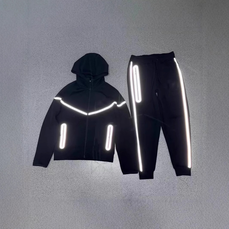 25 years of new sports hooded coat air layer cotton zipper shirt reflective adhesive suit 754 762 cross-border 25 years of new sports hooded coat air layer cotton zipper shirt reflective adhesive suit 754 762 cross-border