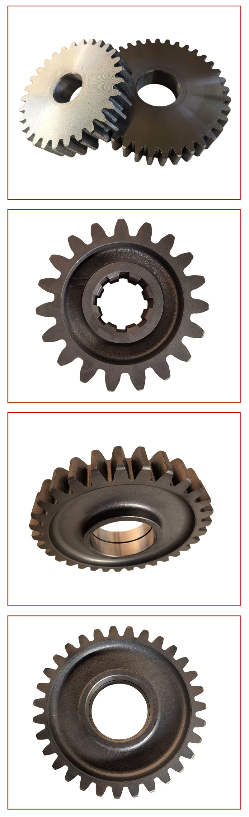 Manufacturer Custom-Made Industrial Gears with Hard Toothed Surfaces, 45 Steel Drive Wheels, Heavy-Duty Non-Standard Custom-Made Small Gears