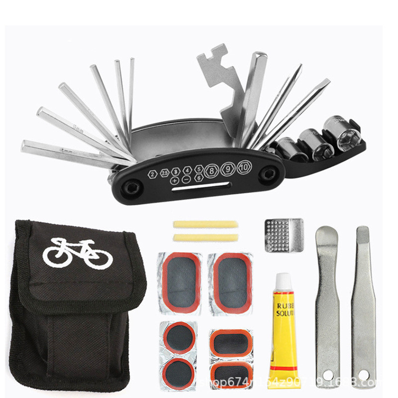 Herramienta de reparación de bicicletas bicicleta de montaña traje de reparación de neumáticos palanca de reparación de neumáticos Kit de combinación