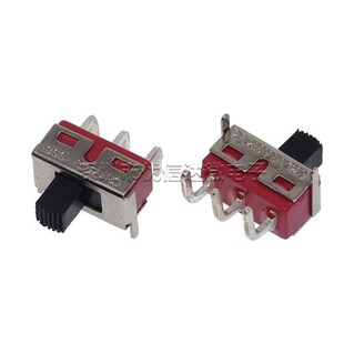 Toggle switch SS8-102M3 three-legged two-speed dial code rocker switch red 90 degree bent foot horizontal