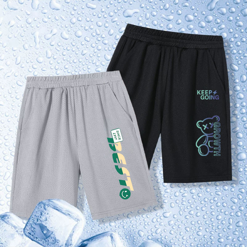 Children's boys' summer mesh breathable shorts, 2026 new style, lightweight and cool ice silk casual shorts for boys Children's boys' summer mesh breathable shorts, 2026 new style, lightweight and cool ice silk casual shorts for boys