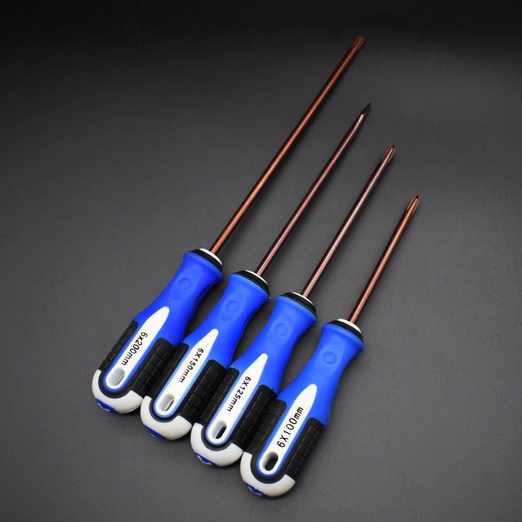 批发合金钢34568寸加长改锥强磁螺丝刀起子 五金工具十字一字梅花