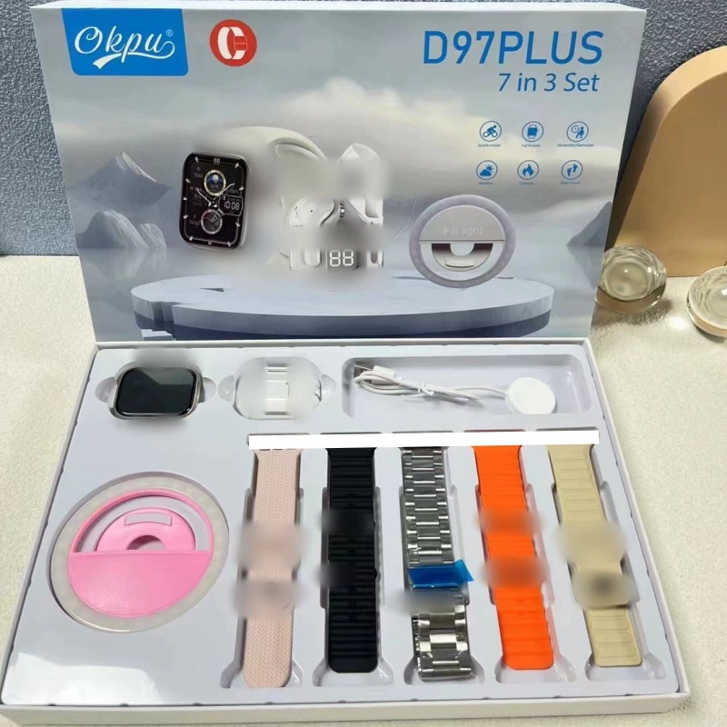Браслет, универсальные наушники, часы, набор, D97, 97plus, bluetooth, S10