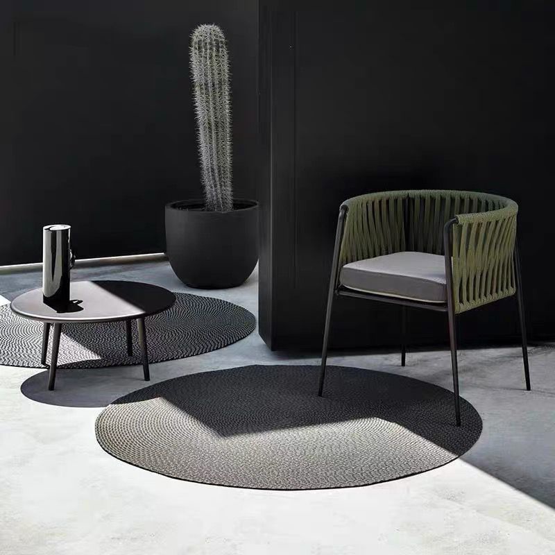 Villa Courtyard Garden Simple Leisure Wicker Chair Set Outdoor Balcony One Table Two Chairs Outdoor Rainproof Sunproof Chairs