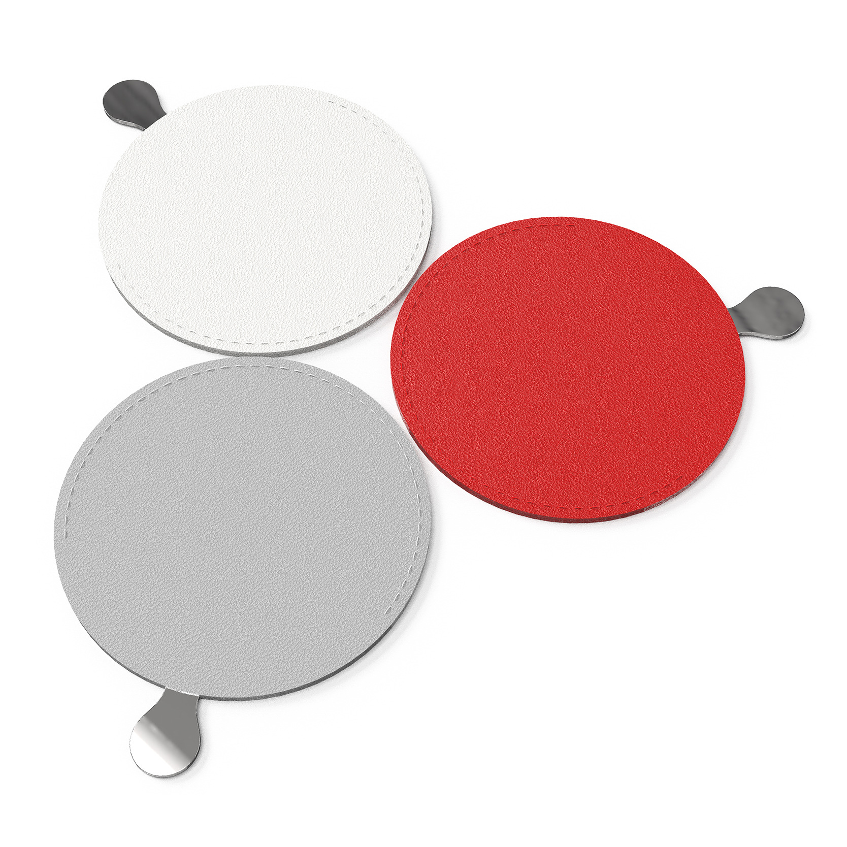 Fábrica en stock espejo cosmético al por mayor espejo de maquillaje portátil extraíble redondo espejo de acero inoxidable regalo pequeño espejo