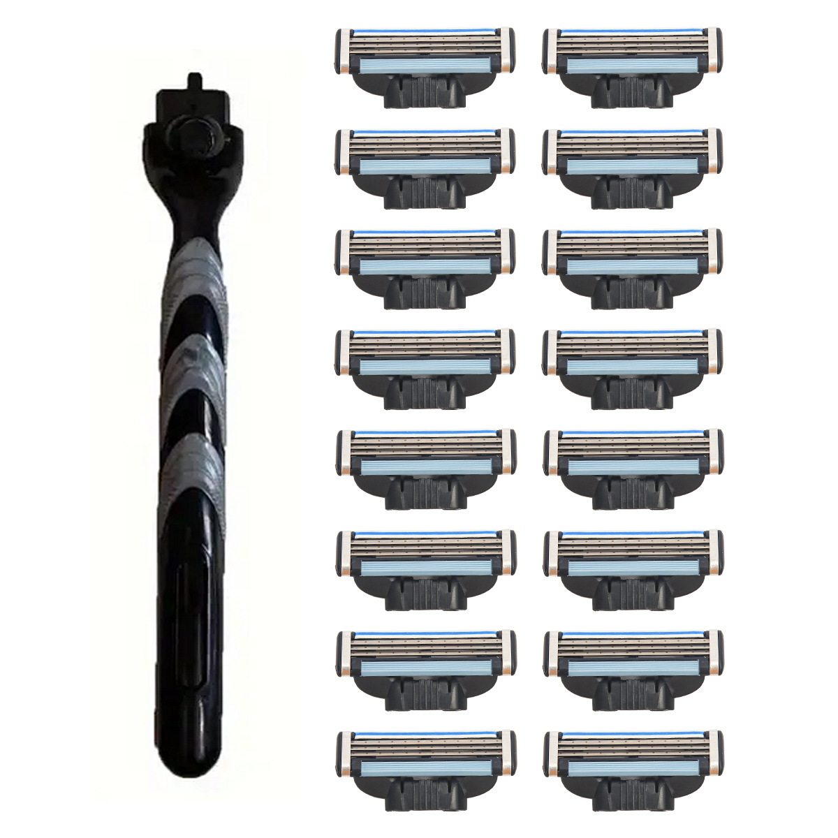 Maquinilla de afeitar manual de 3 capas, cuchillas universales, precio de fábrica para comercio exterior