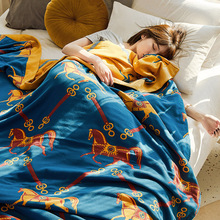 四层纱布毛巾被纯棉单双人加大空调被子床盖夏季薄款午睡盖毯床单
