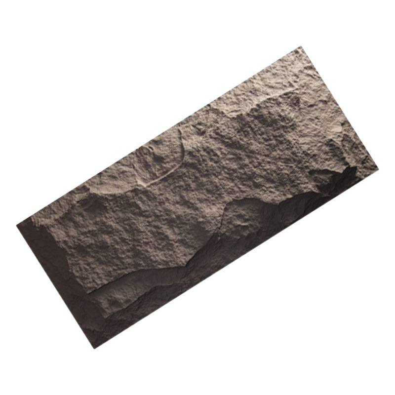 Fábrica en stock pu piedra piel seta piedra luz piedra cultural pared exterior ladrillo TV pared de fondo simulación placa grande ladrillo cultural