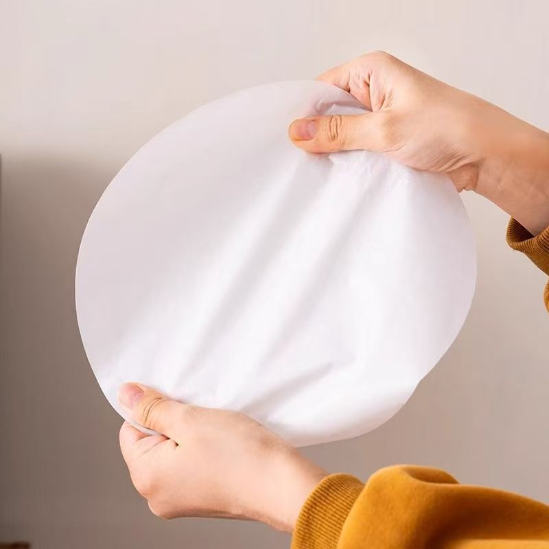 加厚圆形烧烤纸不粘耐高温吸油纸家用烘焙纸食品双面硅油油纸垫纸|undefined
