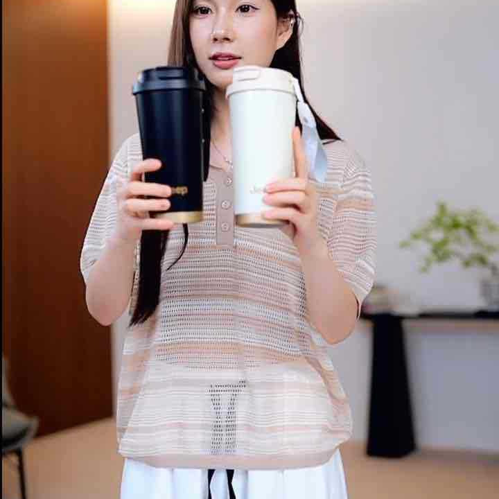 0616-66Jee Stainless Steel Double Drinking Cup 500ml