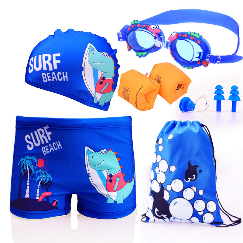 Pantalones de baño para niños, niños, niños, trajes de baño para niños, gorras de baño, gafas de baño para niños, comercio exterior