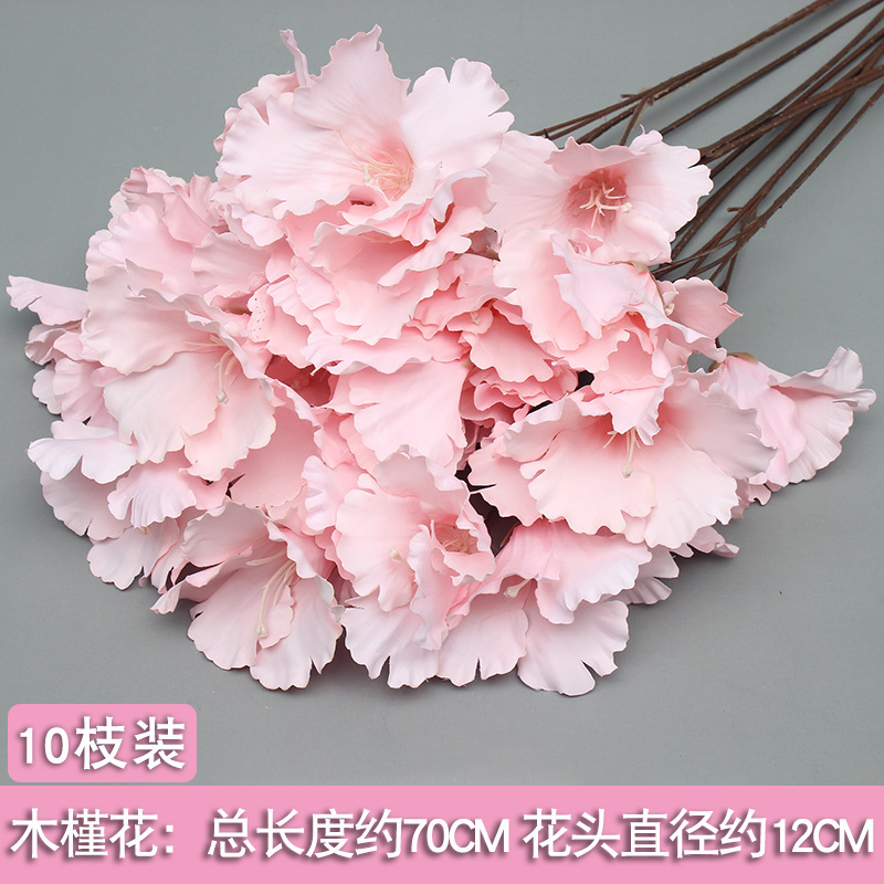 10 flores rosadas bodas flores de seda decoración floral flores falsas hortenida Wenxin Road Artes florales otros