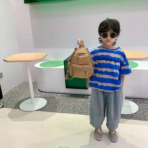 Kindergarten children's schoolbag Korean version cute simple lightweight small backpack for boys and girls outdoor travel children's backpack