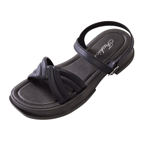 Women's Summer External Wear High-End Style Super Hot Sandals with Thick Soles and One Straps