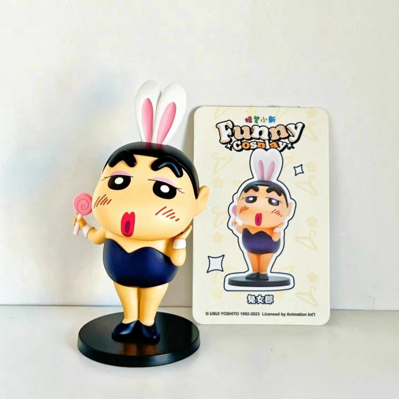Figura sorpresa de Crayon Shin-chan serie Cos, muñeco coleccionable divertido de edición limitada, regalo de cumpleaños original