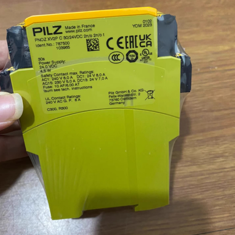 PILZ/皮尔兹787500 PNOZ XV2P C 30/24VDC 2n/o 2n/o t安全继电器