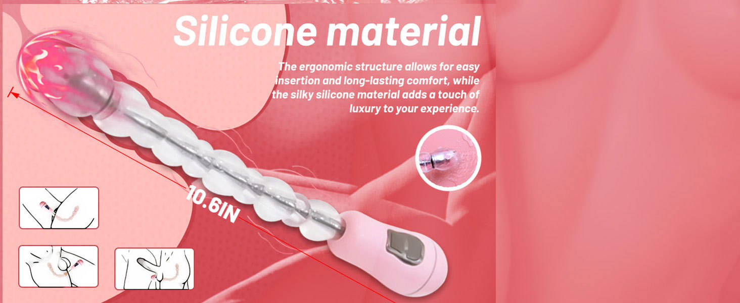 Transformable Dragon Vibrating Anal Plug with Beads, Rechargeable TPE Design — detail image 10