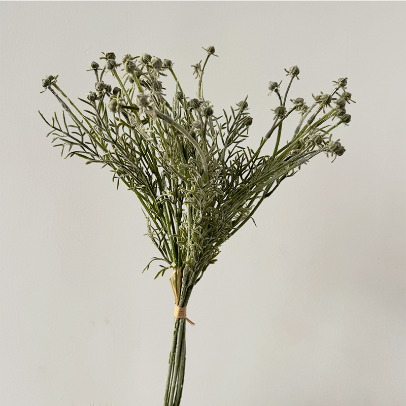 노트 가을 국화 - 흰색과 녹색