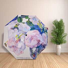 卡通晴雨伞三折叠遮阳伞反向学生伞防晒防紫外线