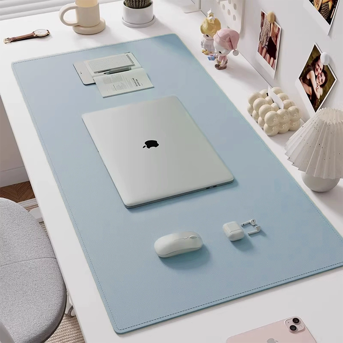 Mouse Pad Oversized Desk Mat Leather Desktop from Yomiego