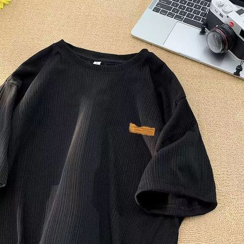 Summer Men's Casual Simple All-Match Short-Sleeve T-Shirt | Men's Trendy Cool-Feel, Quick-Dry, Breathable, and Comfortable Short-Sleeve Top